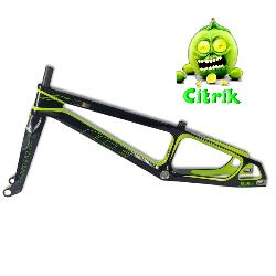 Cadre BMX carbone ICE RAPTOR Noir / Lime Citrik PRO 3 XL