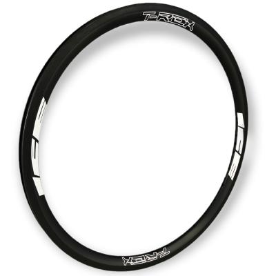 Cercle ICE T-REX  Carbone  20 x 1-3/8 28 trous (ERD 420) logo blanc (V-brake)