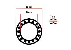 Roulement YUNIPER NITRO 17287-2RS (17 x 28 x 7)