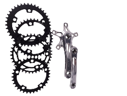 Pédalier ICE Rooky 145 mm **OCCASION** + 4 couronnes