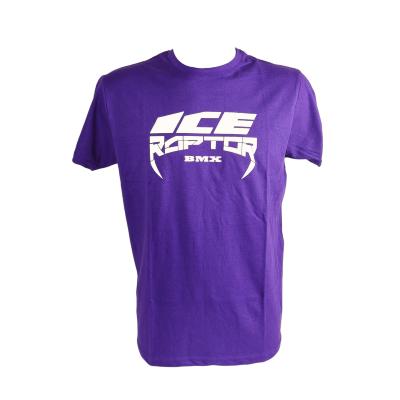 T-Shirt manches courtes ICE RAPTOR violet logo blanc L