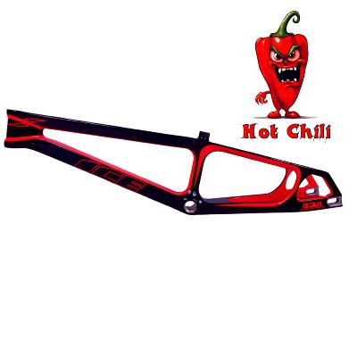 Cadre BMX carbone ICE RAPTOR Noir / Rouge Hot Chili PRO  