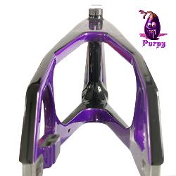 Cadre BMX carbone ICE RAPTOR Noir /  violet Purpy PRO 2 XL