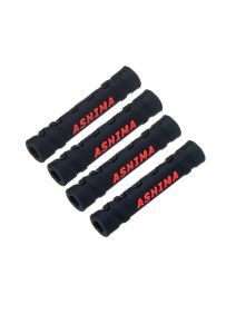 Gaines de protection de cadre silicone ASHIMA Noir (8pcs)