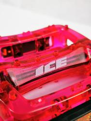 Pédales plates Nylon ICE KRISTAL Rouges