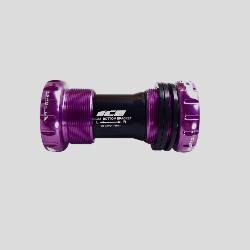 Boitier de pédalier ICE BSA compatible Shimano et Sram GXP Violet