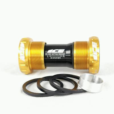 Boitier de pédalier ICE BSA compatible Shimano et Sram GXP Or