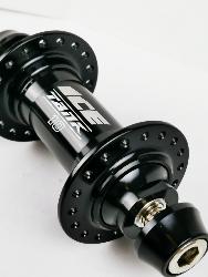 Moyeu Avant BMX ICE TANK  Ø 10 mm, 36 Trous Noir + Adaptateurs 10/20 mm