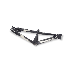 Cadre BMX  ICE F-22  Cruiser Noir mat et déco grise