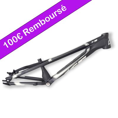 Cadre BMX  ICE F-22  Cruiser XL Noir mat et déco grise