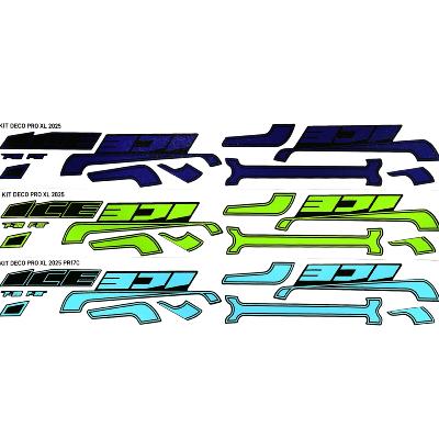 Kit déco pour cadre ICE F22 Pro XL Lime métalisé