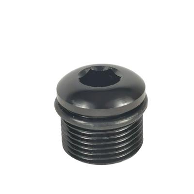 Bouchon d'axe en Alu noir pour pédale ICE RAZOR & FLIP (pièce)