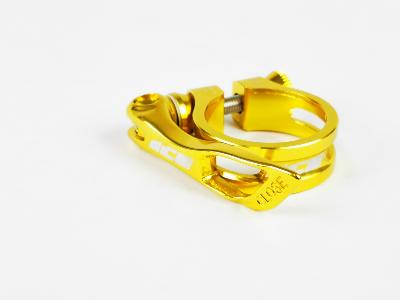 Collier de selle rapide ICE CLAMP Ø 31,8mm  Gold