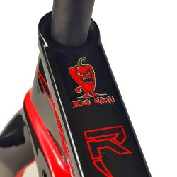 Cadre BMX carbone ICE RAPTOR Noir / Rouge Hot Chili PRO 3 XL