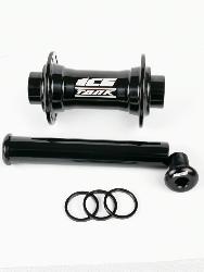 Moyeu Avant BMX ICE TANK Ø 20mm 36 Trous Noir (+ AXE 20mm / 114 mm + 3 SPACERS)