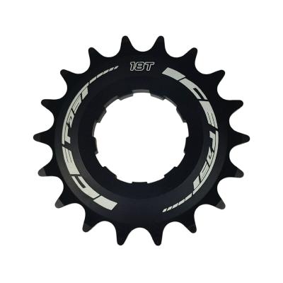 Pignon BMX ICE SPX 3/32 Aluminium 7075 CNC 18 Dents Noir