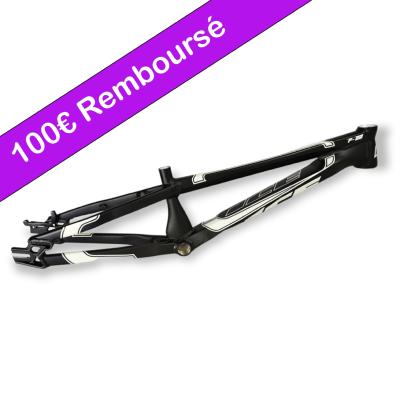 CADRE BMX  ICE F-22  PRO XL Noir mat et déco grise