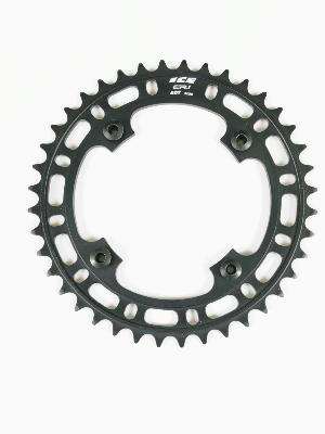 Couronne ICE CR1 en alu 7075 CNC  filetée Noire 104 BCD 40 dents