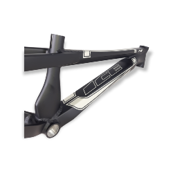 Cadre BMX  ICE F-22  Cruiser Noir mat et déco grise