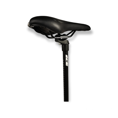 COMBO Tige de selle ICE Relax 25,4 mm noire + selle ICE TRIP