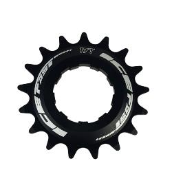 Pignon BMX ICE SPX 3/32 Aluminium 7075 CNC 17 Dents Noir