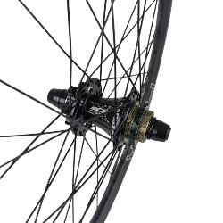 Roue Arrière ICE T-REX Carbone Disc 20" x 1-3/8 + Moyeu ICE HACKER X 10-15 mm Disque logo blanc