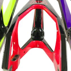 Cadre BMX carbone ICE RAPTOR Noir / Rouge Hot Chili PRO  