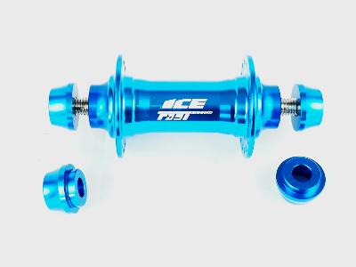 Moyeu Avant BMX ICE FAST 10/20 mm 36 Trous Bleu