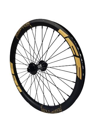 Roue Avant ICE RAPTOR 20" Carbone Noire / Sable - Moyeu ICE TANK Ø20 mm