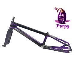Cadre BMX carbone ICE RAPTOR Noir /  violet Purpy PRO 2 XL
