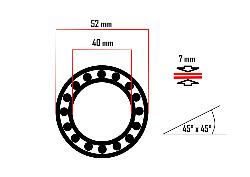 Roulement annulaire 1.5" FIRST 40 x 52 x 7 mm  45°/45°